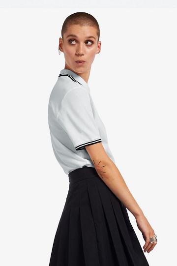 Dámské Polo Triko Fred Perry G3600 Bílé | CZ 1079EBCX